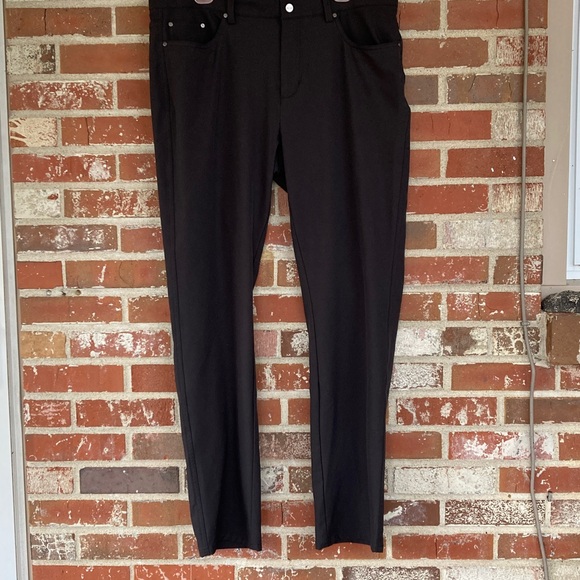 Greg Norman Gn Collection Men's Flat Front Stretch Tech Golf Pants Black 36x32